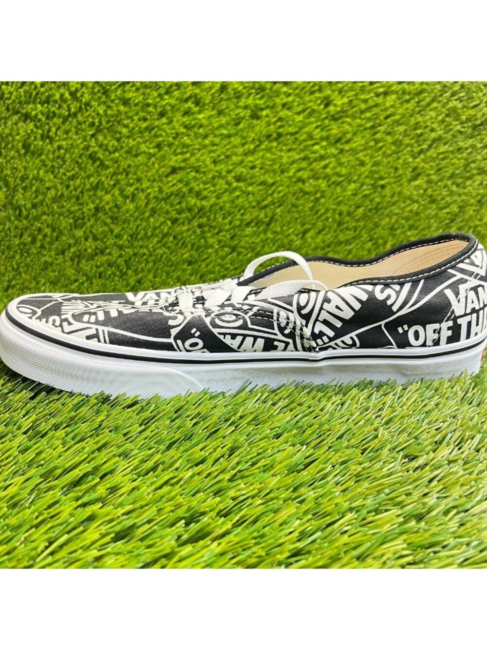 Vans Authentic OTW Repeat Mens‎ Size 10.5 Black White Athletic Shoes Sneakers